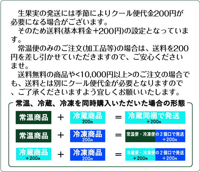 クール便でのお届け